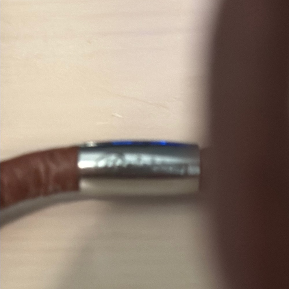 Brighton Brown and Silver Necklace/bracelet with Leather and Beads - Picture 9 of 10